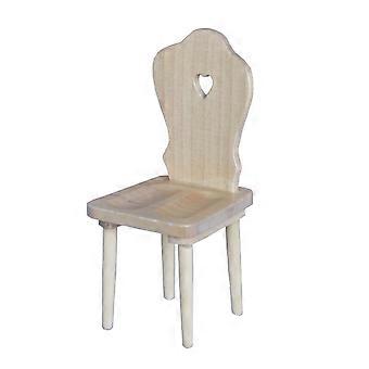Mini House Chair Wooden Mini Chair Decoration for 1Pcs Ornament