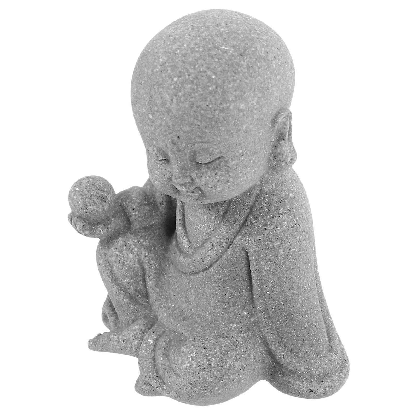 Buddha akvariedekor Mini munkstaty för akvarium