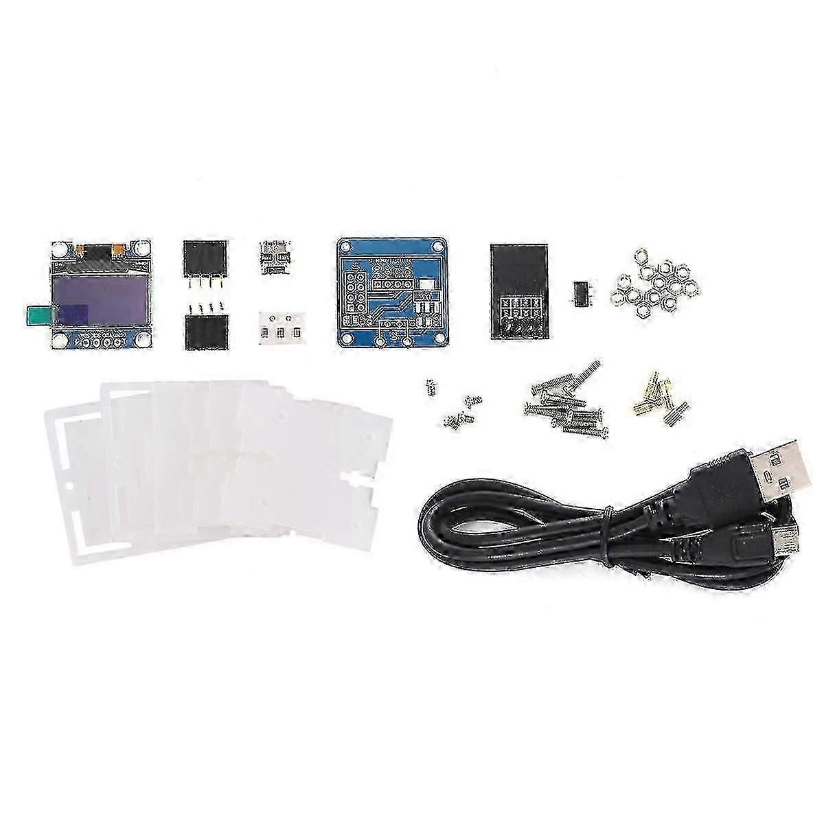 Esp8266 Diy Electronic Kit Mini Clock Oled Display Connect With Shell Diy Soldering Project,electro