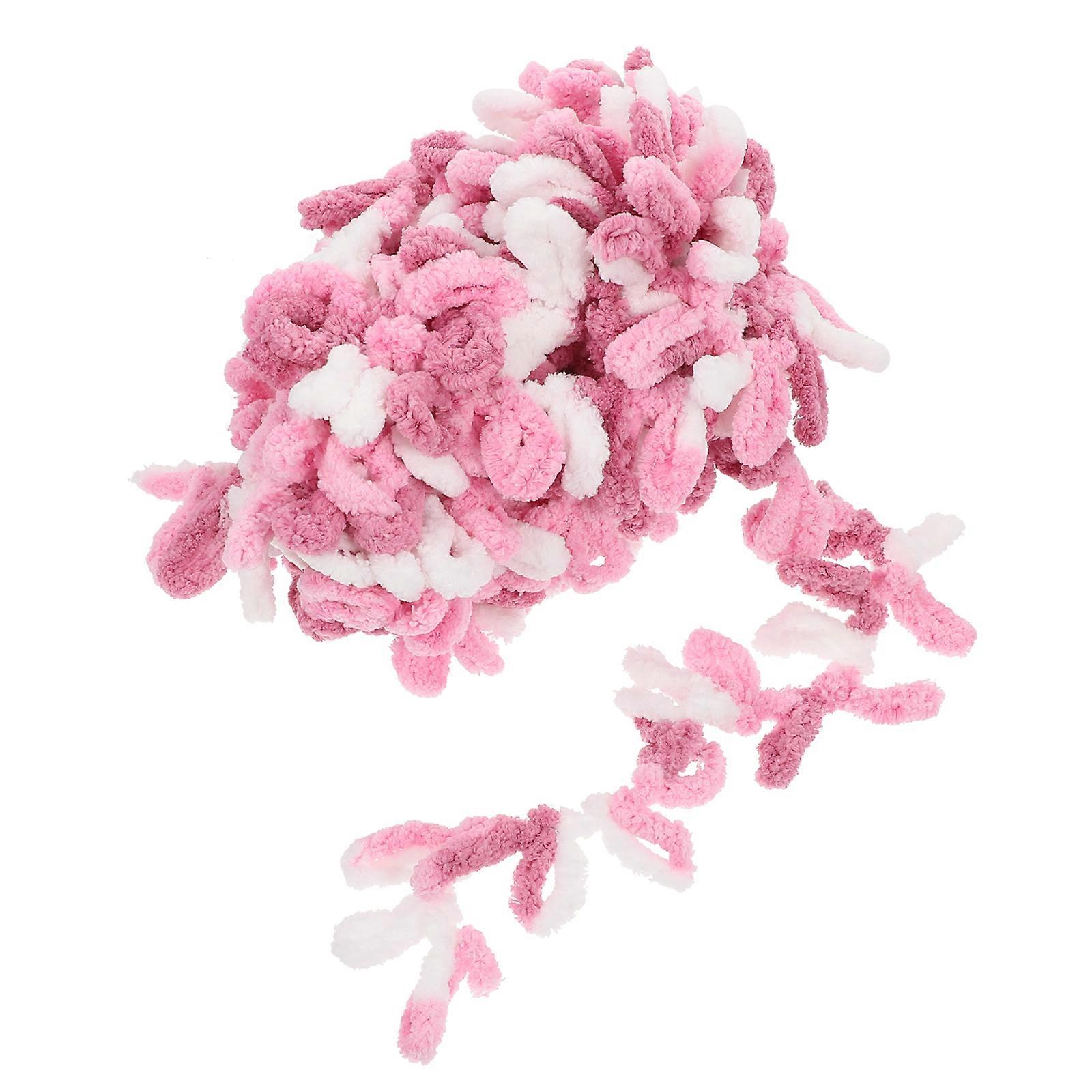 Hand Knitting Wool Crochet Yarn for DIY Use 1 Roll Pink Comfortable Wool
