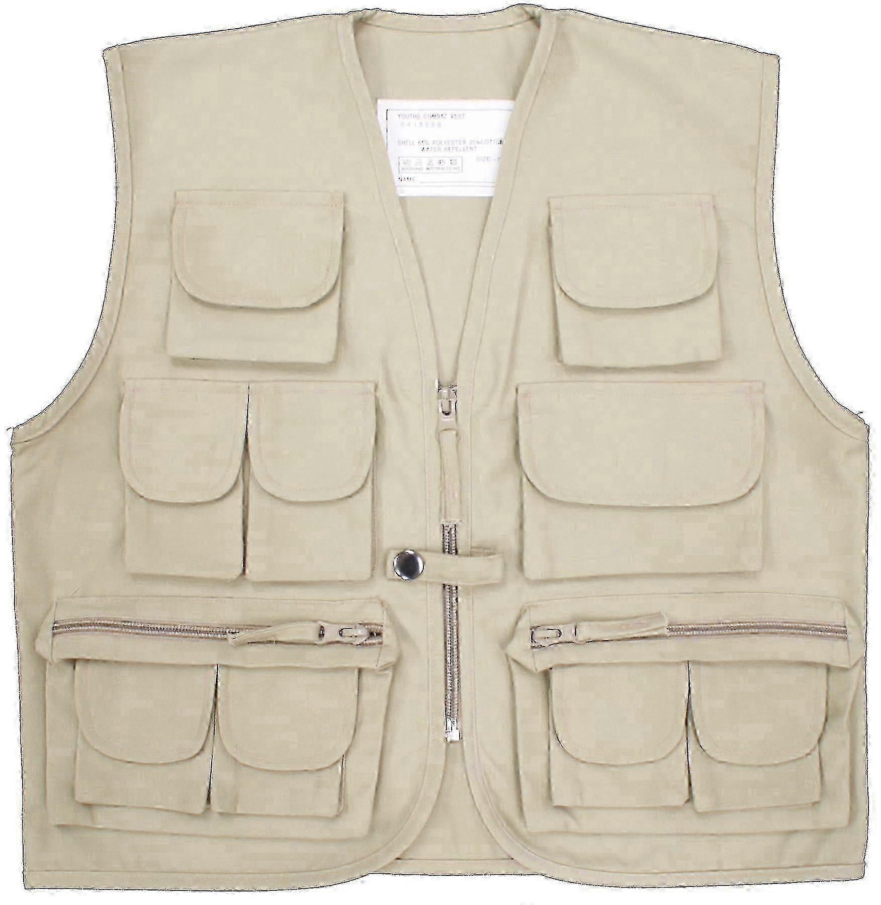 Kids Action Vest with 10 Pockets Multi Function Army Style