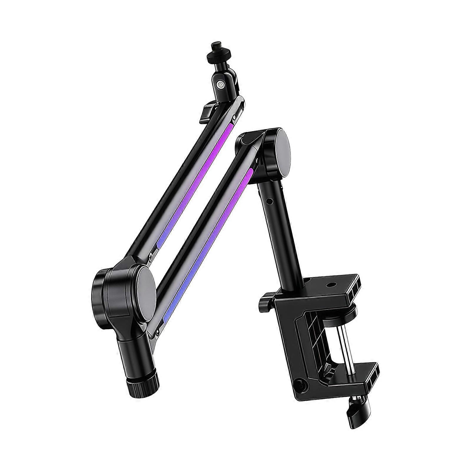Mic Stand With Double Thread Adapters Microphone Boom Arm For Easy Setup Mic Holder Multicolor
