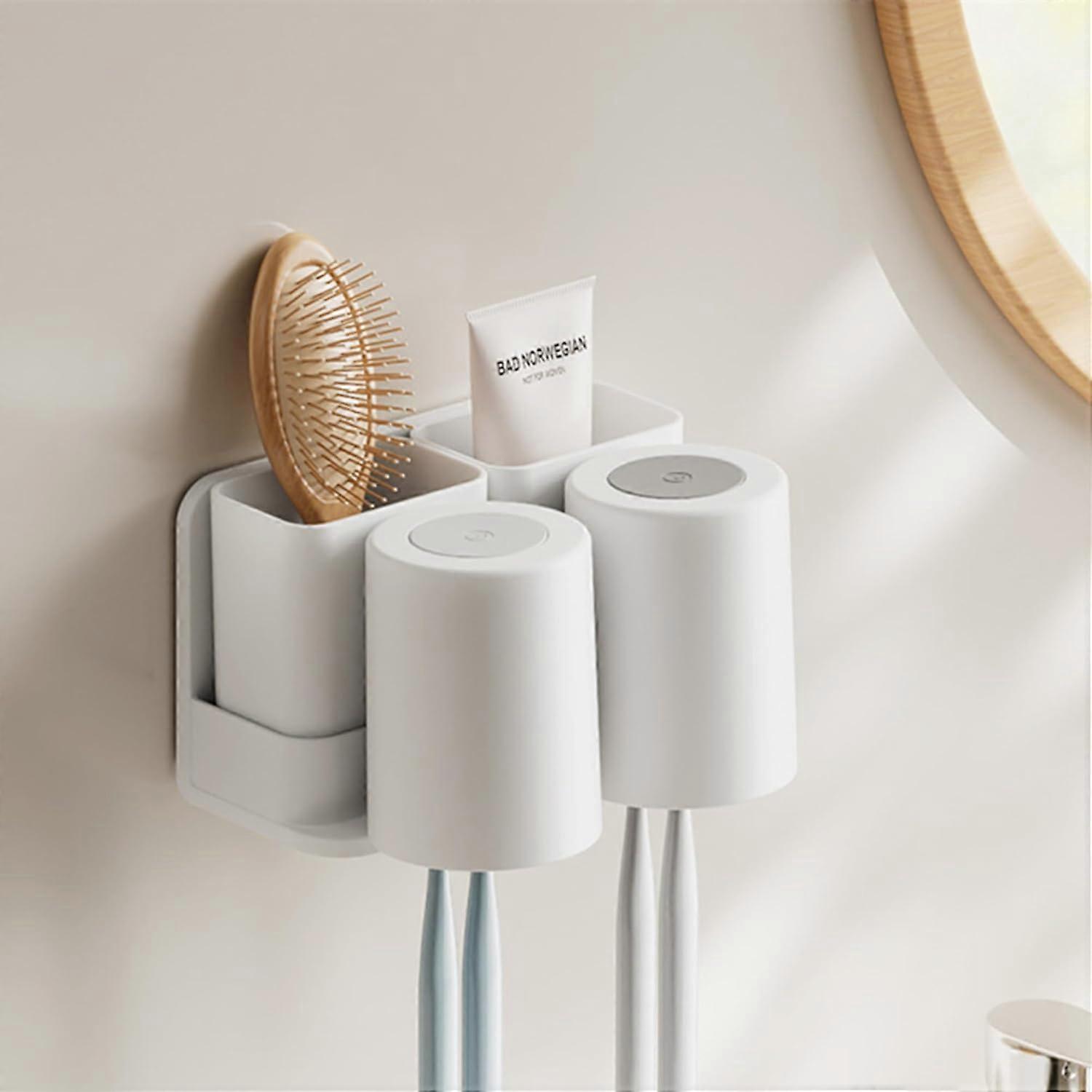 Wall-Mounted Toothbrush Holder, Electric Toothbrush Holder, Multi-Func
