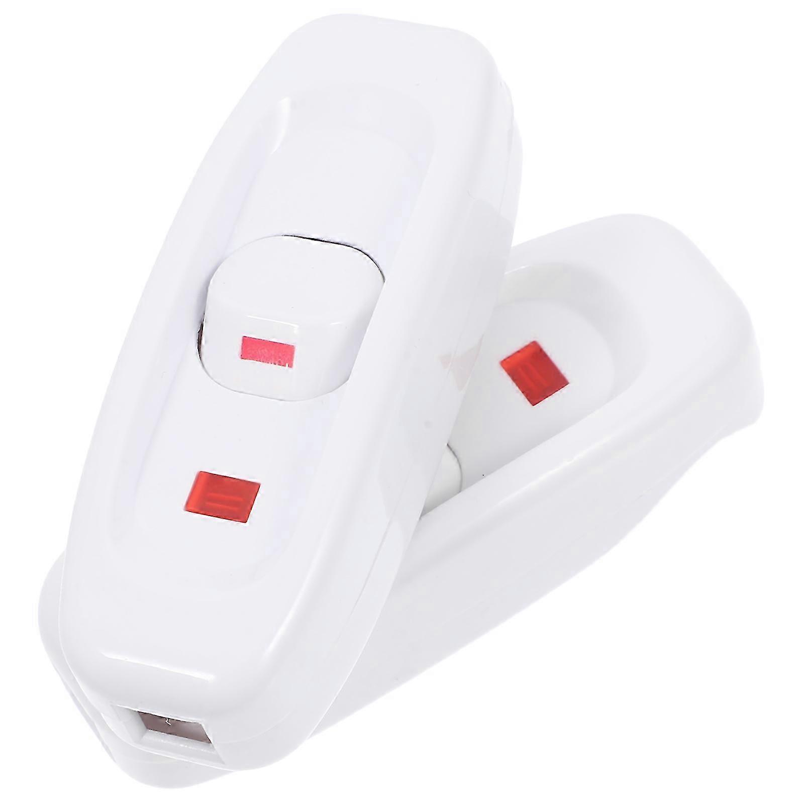 Durable wired switch with indicator light, compatible with home lighting, 2-pack