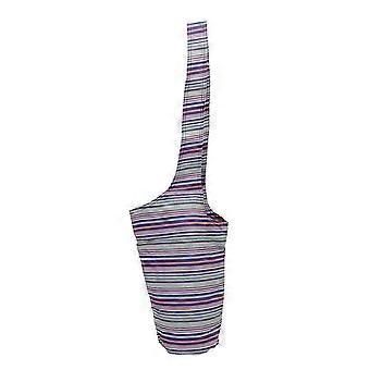 Yoga Mat Bag Oxford Cloth Large Capacity Foldable Multipurpose Lightweight Portable Yoga Mat Storage Bag Blue Stripes