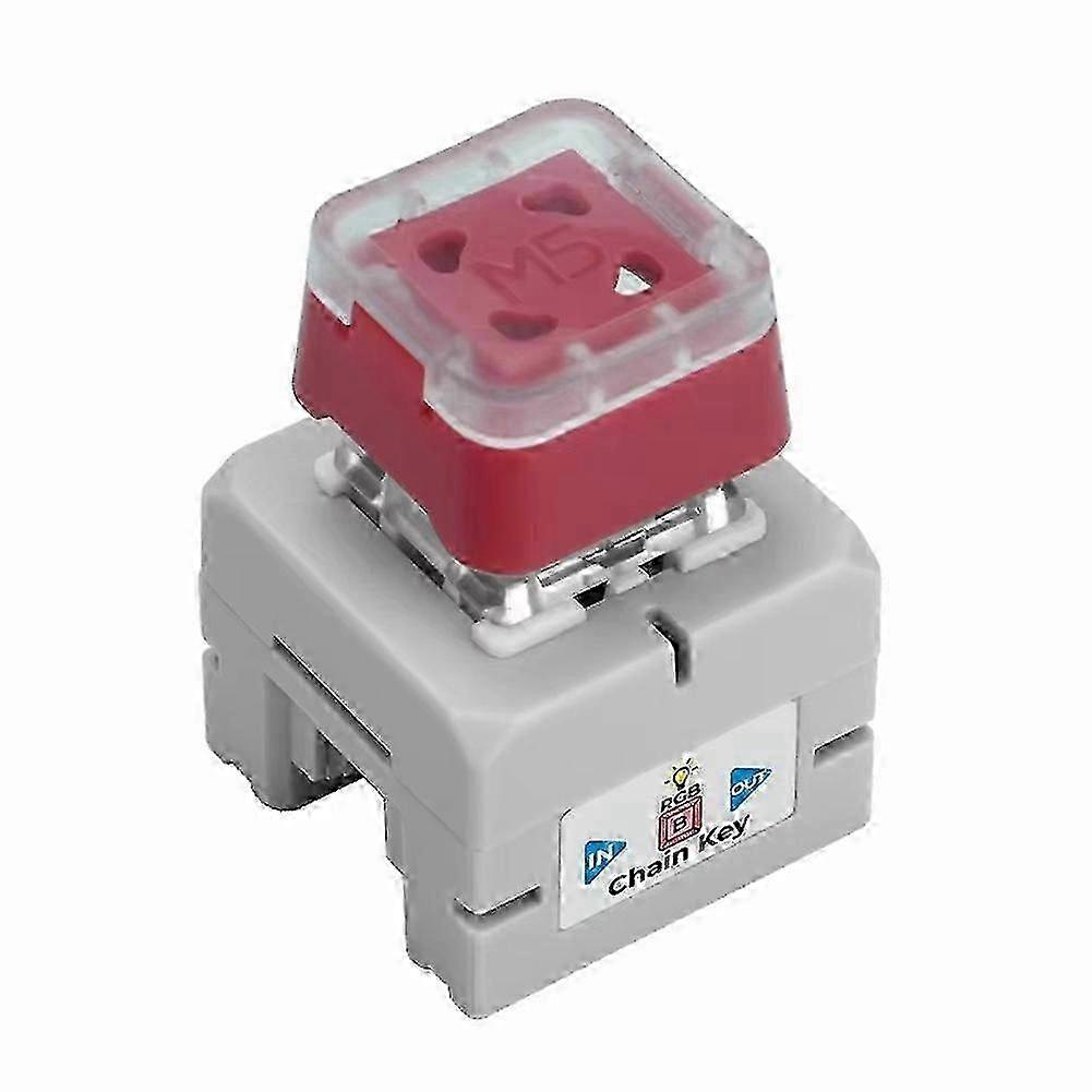Chain Key Single-Key Input Node Integrated Programmable RGB LED, with Hot-Swappable Mechanical Keyb