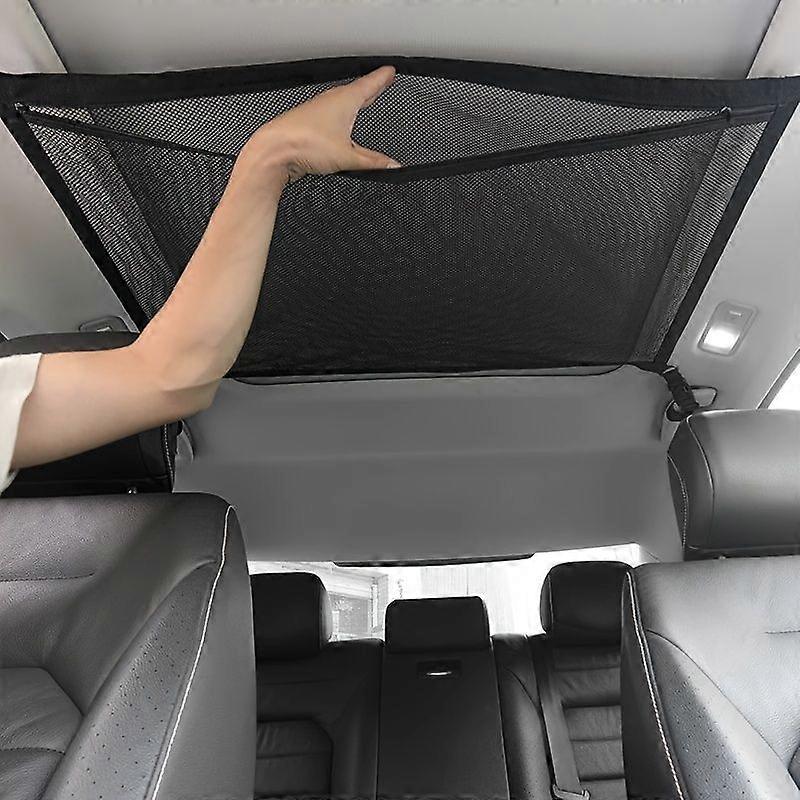 Maximize Your SUV's Interior Storage With This Breathable Mesh Ceiling Net Pocket