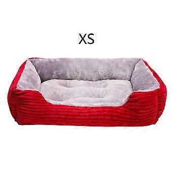 Four Seasons Universele Kleine Middelgrote Hond Grote Hond Benodigdheden Bed Hondenhok Kattenbed (Rood XS)