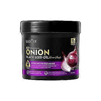Onion Black Seed Oil Smooth Hair Mask Repairs Frizzy, Smooth And Moisturizing Hair Mask 26-27