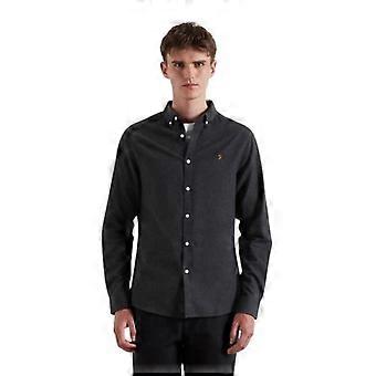 Farah Mens Milners Oxford Long-Sleeved Button-Down Shirt
