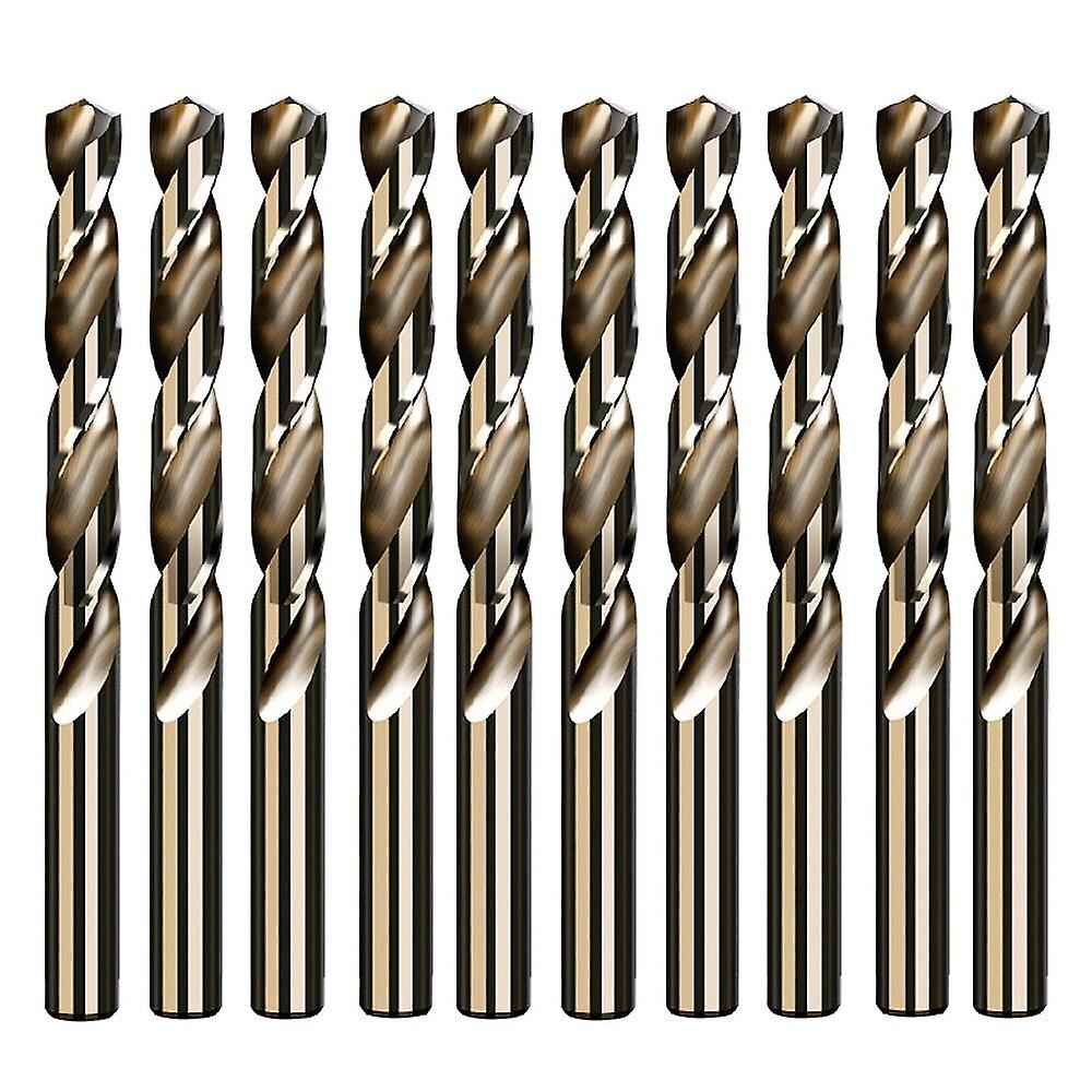 10Pcs 5.2/5.5/6.0/8.5mm M35 High Speed Steel Containing Cobalt Twist Drill Bit Tool For Metal Stainless Drilling