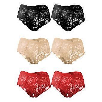 Damen Panties Brazilian Slips mit Spitze