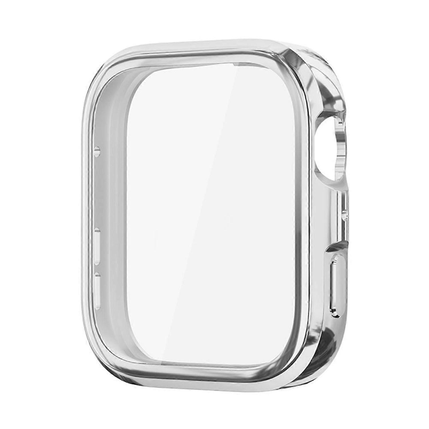 For Huawei Watch Fit 4 Electroplated Full Cover TPU Smart Watch Protective Case Silver