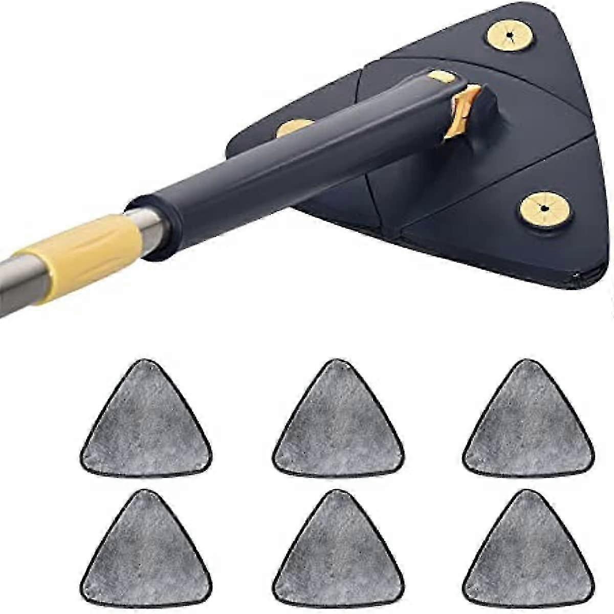 360 Degree Rotatable Cleaning Mop  360 Adjustable Triangle Mop Tool  Multifunctional Automatic Water Squeezing Mop With Extendable Handle For Cleaning