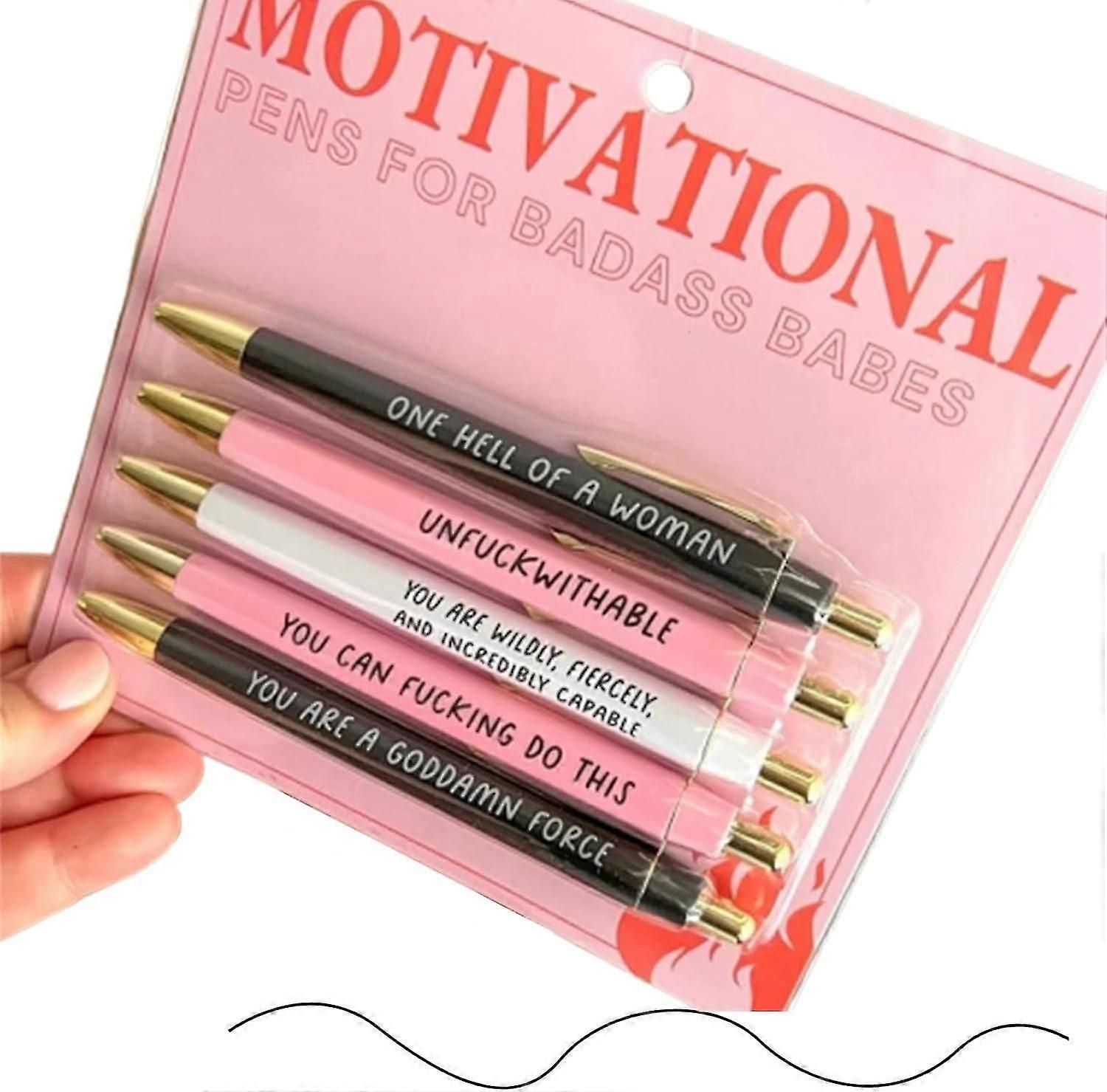 Motivational Badass Pen Set