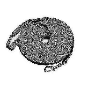 30ft bomuld Web Dog Training Lead - Sort