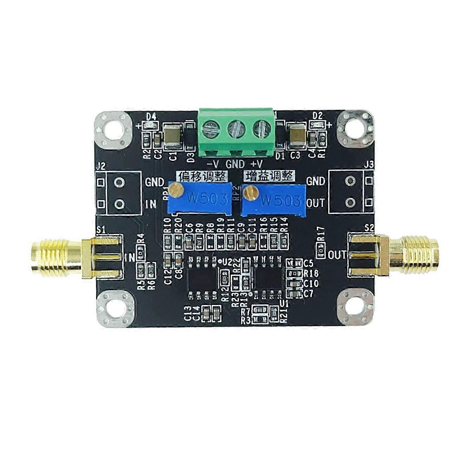 Fast Speed Bias Adjustable Amplifier Module Outputs Offset With Adjustable Amplification Factor Adjustment Multicolor