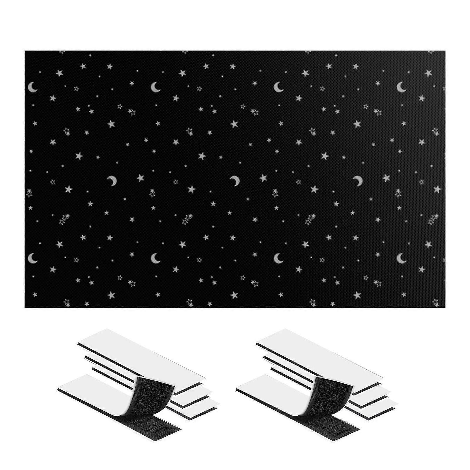 Portable Window Blackout Shade with Hook and Loop for Bedroom