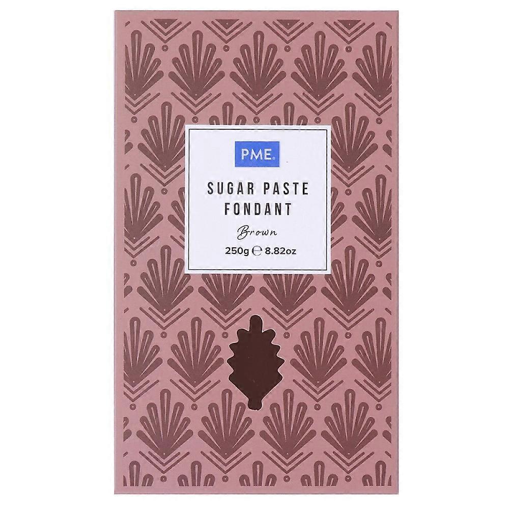 Sugar Paste: 250g PME Sugar Paste, Brown