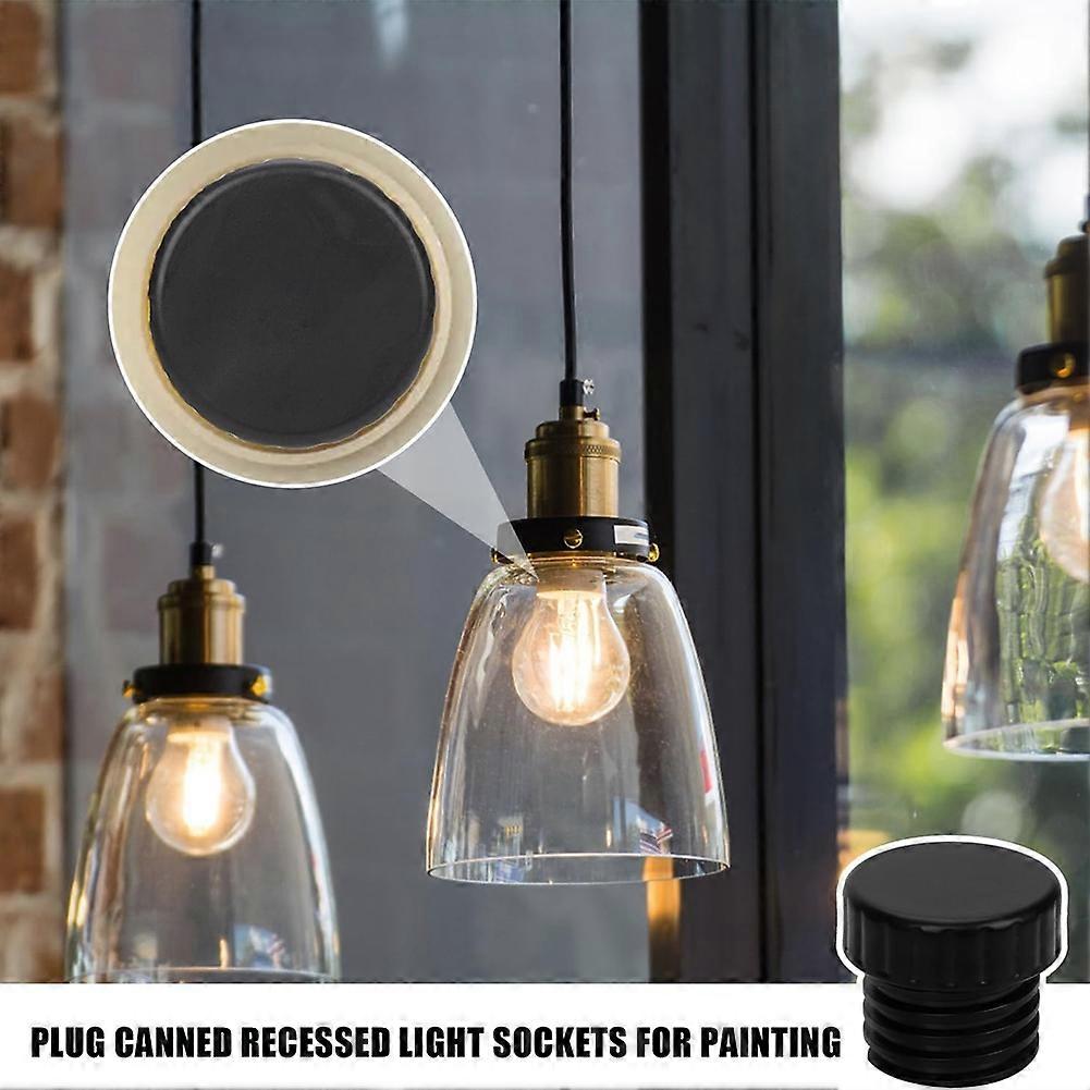 18pcs Light Socket Safety Caps Plugs Light Socket End Caps Light Bulb Socket Cover Caps for String Lights, Recessed