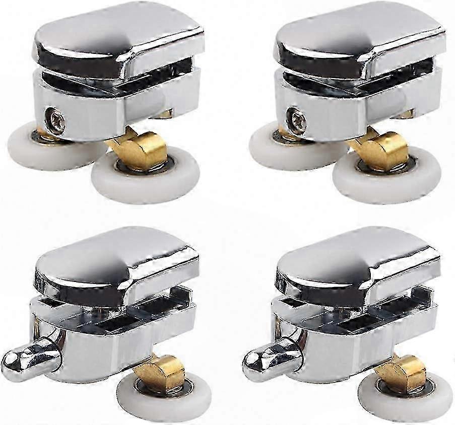 Shower & Sliding Door Replacement: 4 Pcs Double Roller Wheels