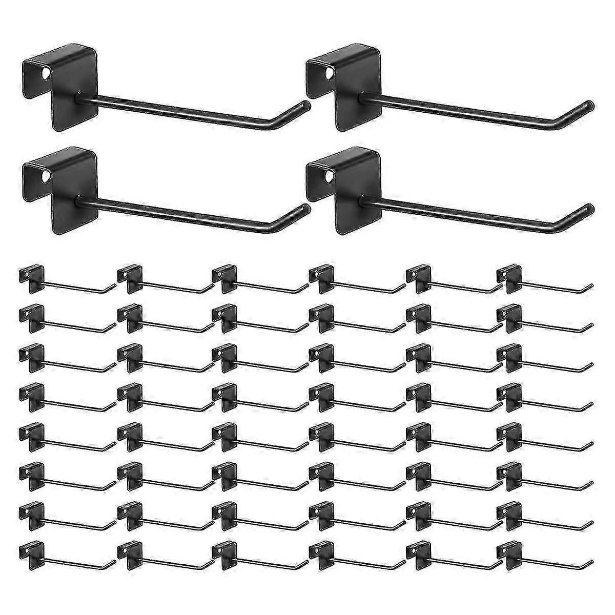 Ganchos de painel cabides pretos de 4 polegadas para exibição de gridwall