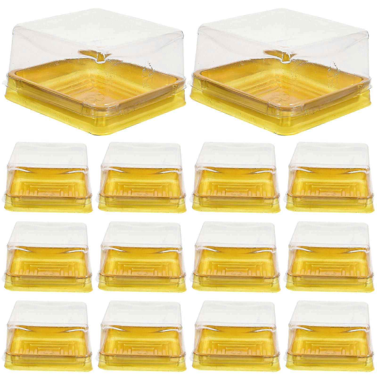 Moon Cake Packaging Boxes PP Material for Storage Use 50Pcs Set