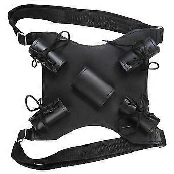 Swords Holder Harness Shoulder Strap Scabbard For Costume Event Adjustable PU Leather Strap Adults Kids Cosplay Essential White