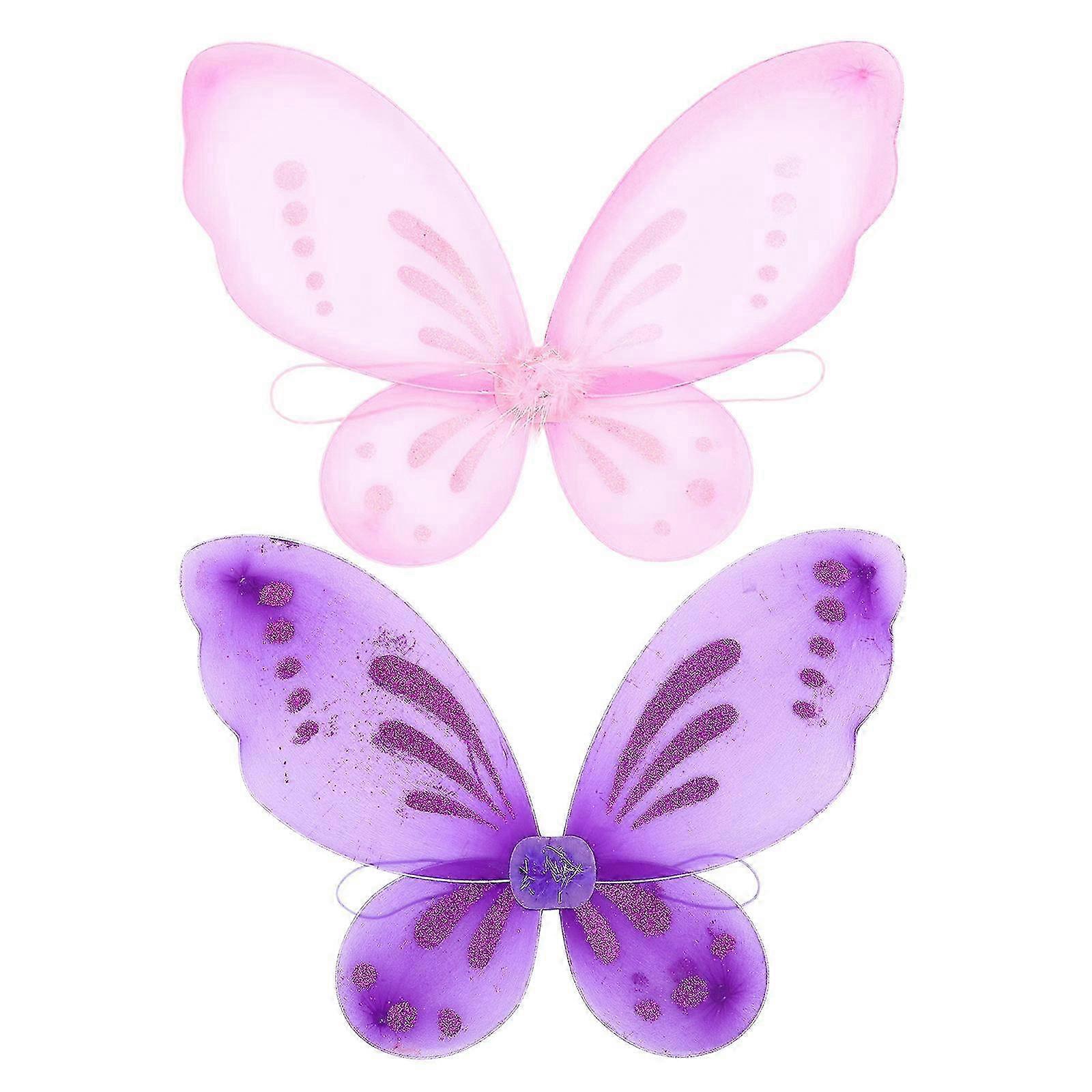 2Pcs Kids Butterfly Wing Cosplay Performance Props