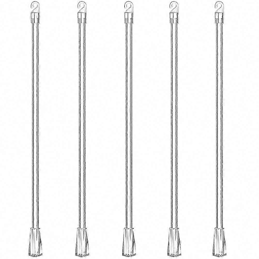 5pcs Vertical Blind Replacement Wands with Tail Hooks for Slats