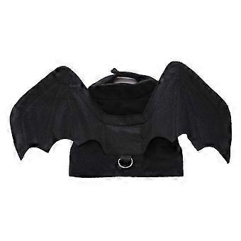 Halloween vleermuiskostuum voor huisdieren: schattige vleermuisvormige outfit voor hond en kat, gemaakt van zacht polyester voor feestjes.