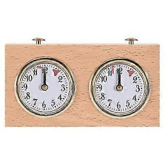 Traditional Wooden Chess Timer Mechanical Clock