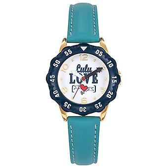 Petal 38863 Analoog kwartshorloge voor jongens met koeienhuid armband 38863