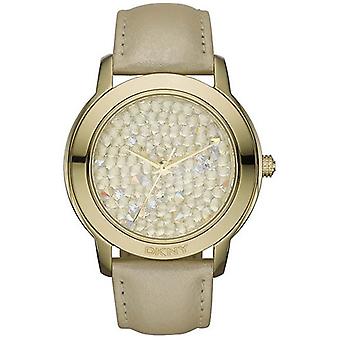 Dkny locked and loaded Quartz Analog Woman Watch with NY8435 Cowskin Bracelet