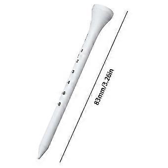 50 Pcs Wood Golf Tees Professional White Wooden Striped Digital Scale Golf Ball Holder Golf Accesories_rbxg