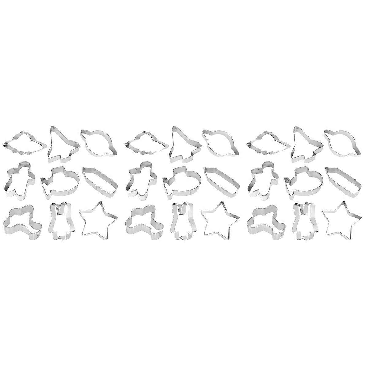 Stainless Baking Mold Cookie Mold for 27Pcs Outer Space Biscuit Tools