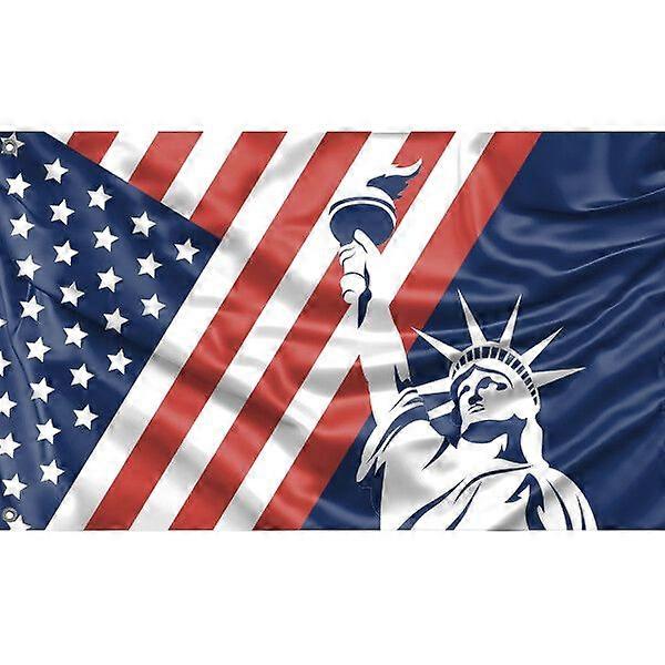 Independence Statue Flag Pattern 414