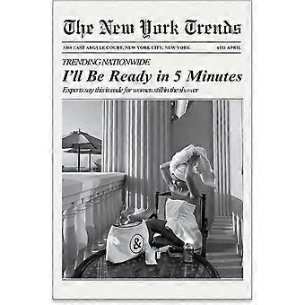 Funny I'll Be Ready In 5 Minutes Quote Wooden Jigsaw Puzzles UE2582