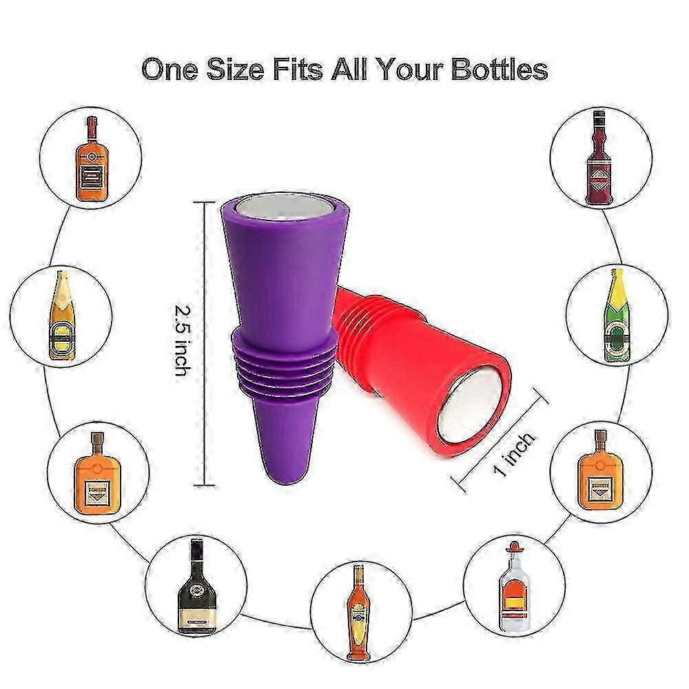 Cone-Shaped Reusable Wine Bottle Stoppers