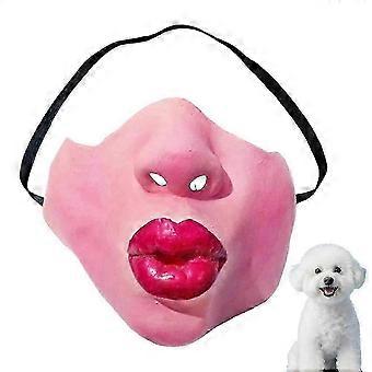 Kostumemaske til hunde Latex sæsonbestemt Cosplay Elastisk rekvisit Halloween Hundekostume-y10