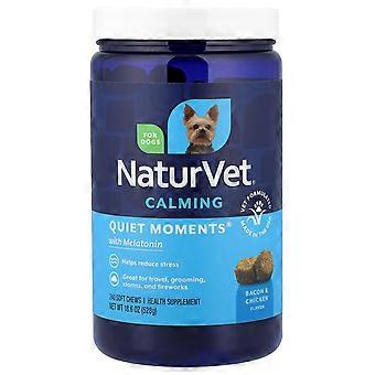 NaturVet, Quiet Moments, Calming Aid + Melatonin, For Dogs, 240 Soft Chews, 18.6 oz (528 g)