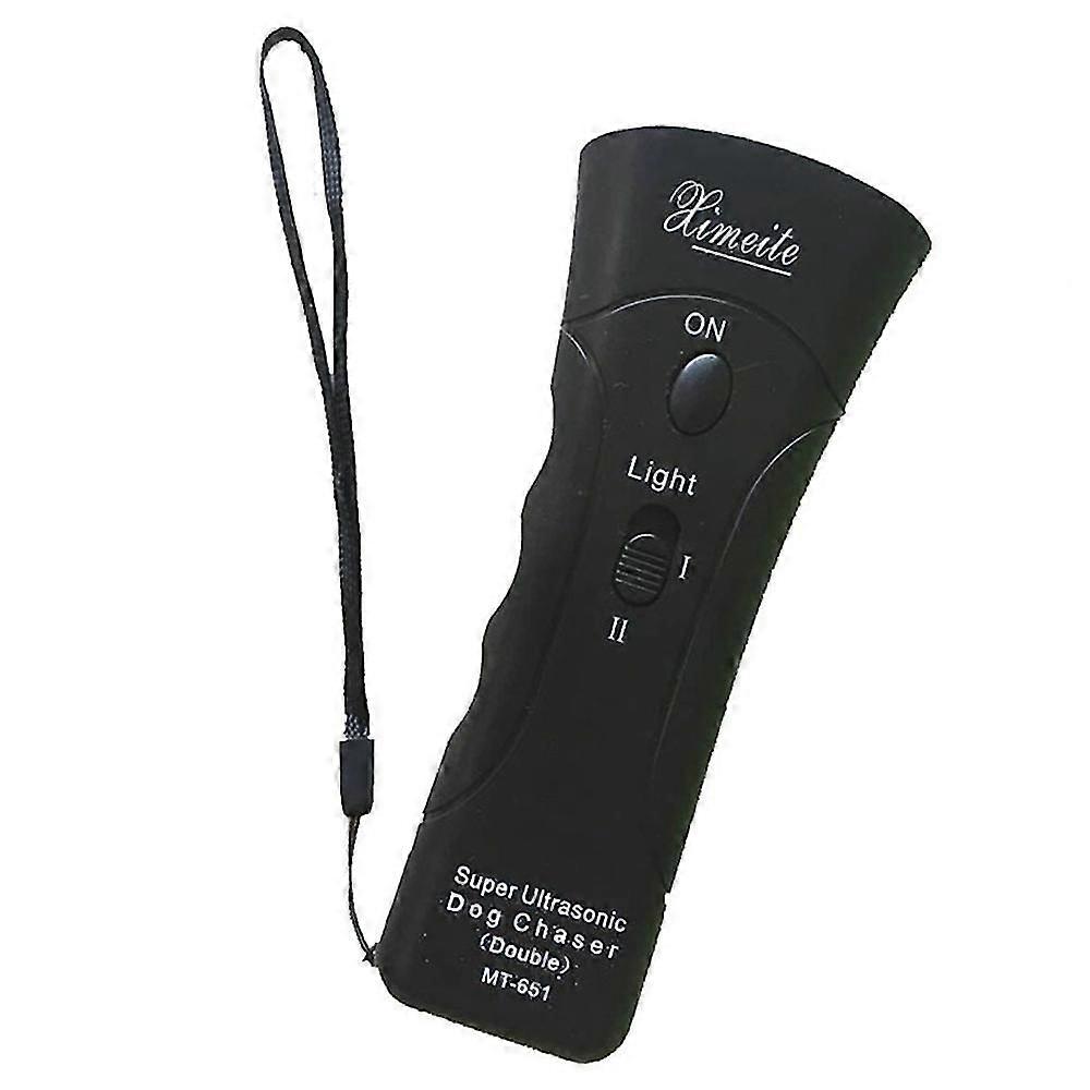 Double Head Ultrasonic Dog Repeller, Stop Barking, Deter Dogs, Flashlight Function