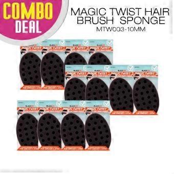 Hair Twist Sponge Set 12pcs Magic Brush 10mm Curls for Defined Twist Formation