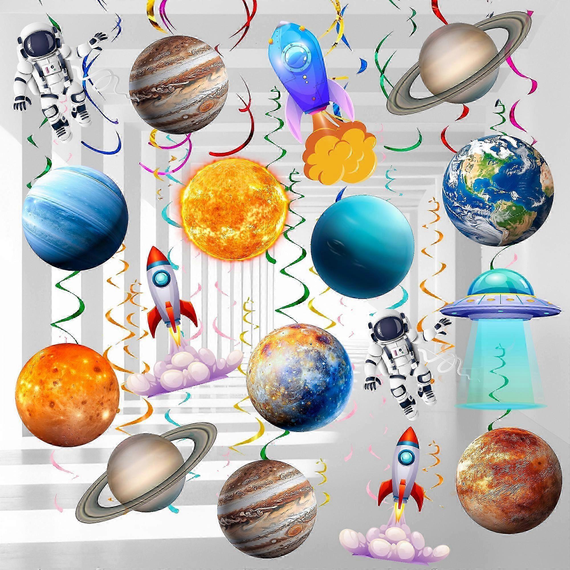 Space Themed Hanging Swirl Decor