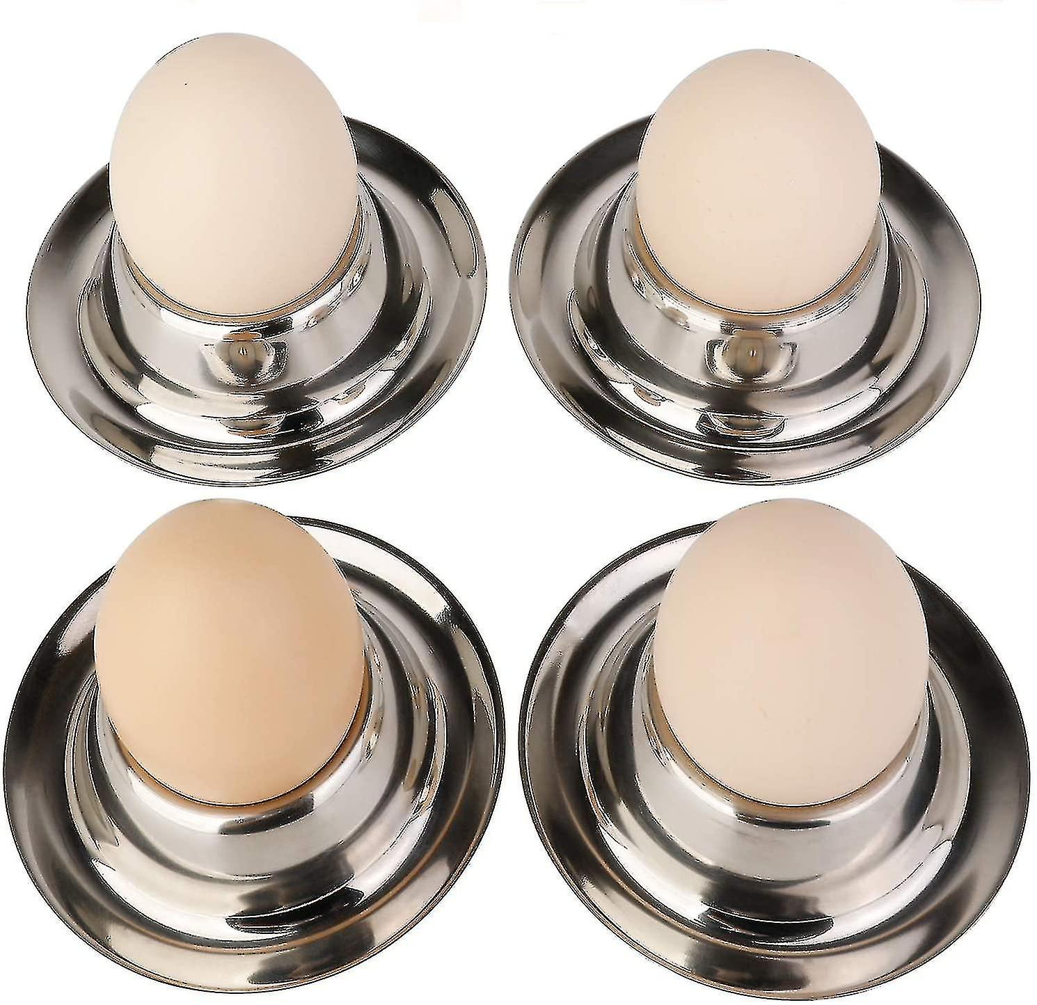 Stainless Steel Egg Cup Holder Set For Soft Boiled Egg Holder Tableware Kitchen Tools
