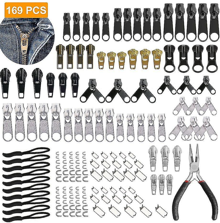 Zipper Repair Kit With Replacement Zippers