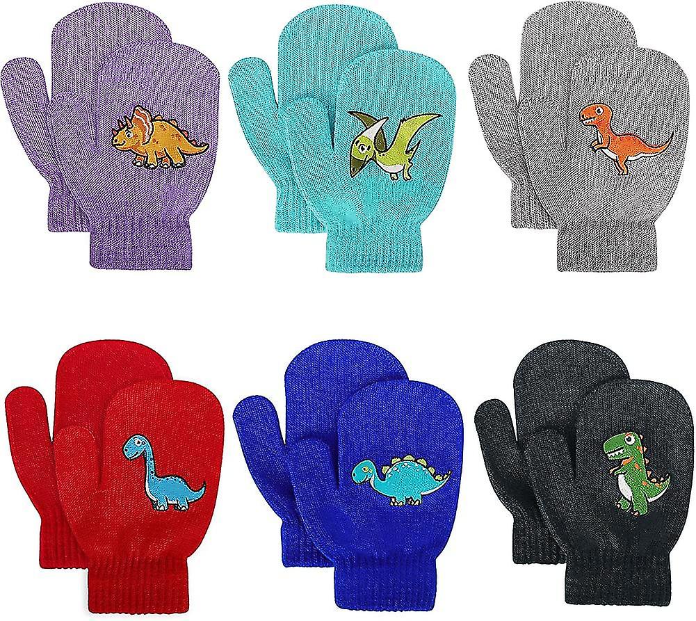 Stretchvantar för småbarn - Småbarnsvantar Barn Vinter Varm stickad Magi Present