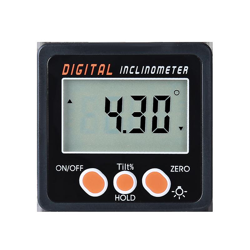 Bevel Box - Digital Magnetic Inclinometer Angle Gauge Meter Protractor(1pc, black)