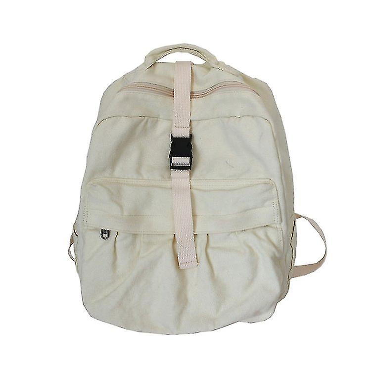 Vintage Casual Backpack Women Travel Bag High Capacity Solid Color Women's Backpack Student Zipper School