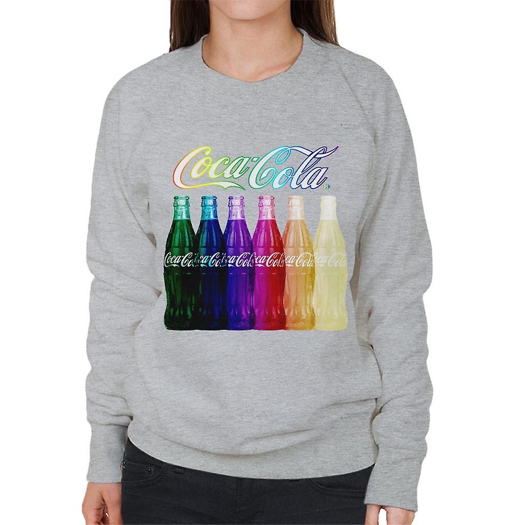 Coca Cola Rainbow Multi Bottles Women's Sweatshirt